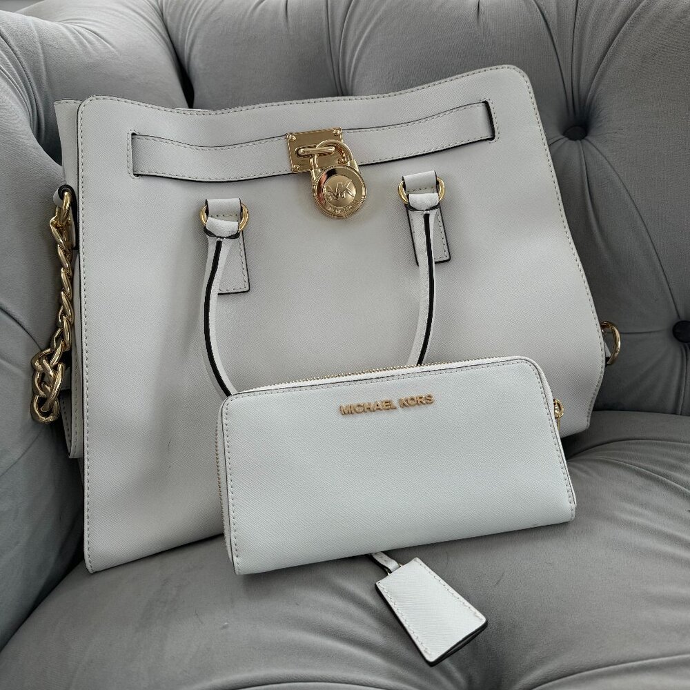 Michael Kors Hamilton Large Tote & Matching Zip Wallet